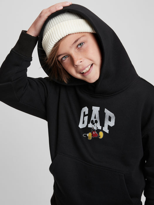 Gap x Disney Kids Graphic Hoodie - true black
