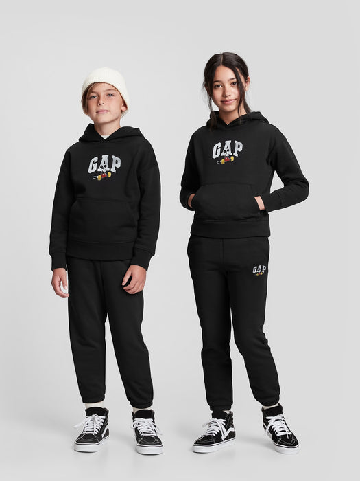 Gap x Disney Kids Graphic Hoodie - true black