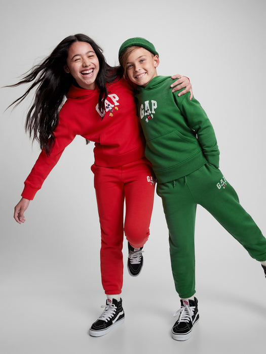 Gap x Disney Kids Graphic Hoodie - modern red