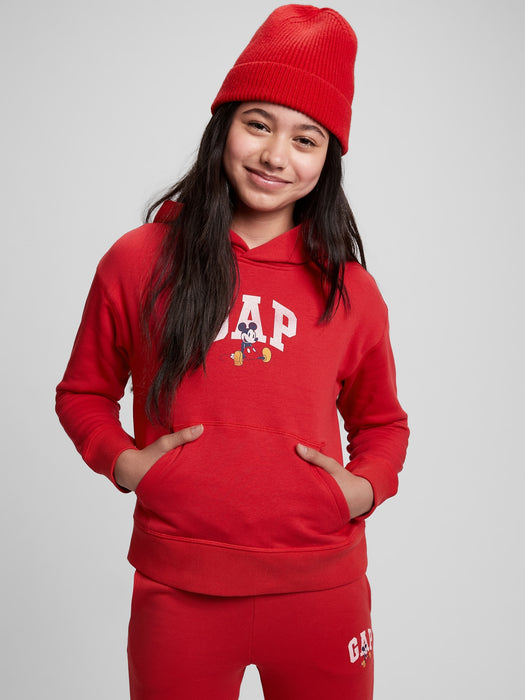 Gap x Disney Kids Graphic Hoodie - modern red