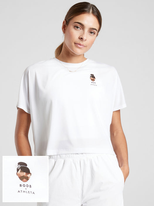 Essence Graphic Tee - Bright White