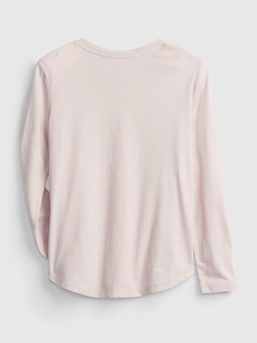 GapKids &#124 Disney Mickey Mouse Flippy Sequin Graphic T-Shirt - dull rose