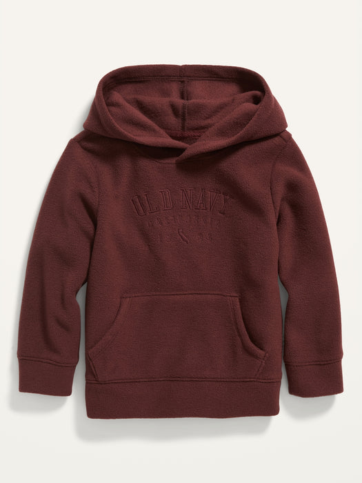 Unisex Logo-Graphic Microfleece Hoodie for Toddler - Red