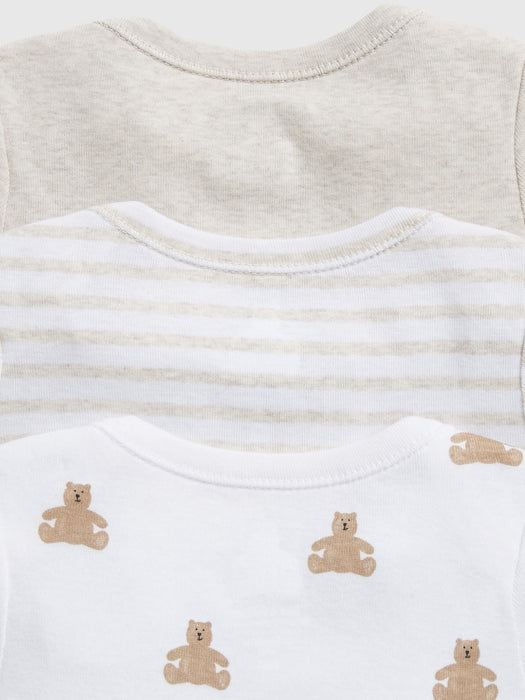 Baby 100% Organic Cotton First Favorites Bodysuit (3-Pack)