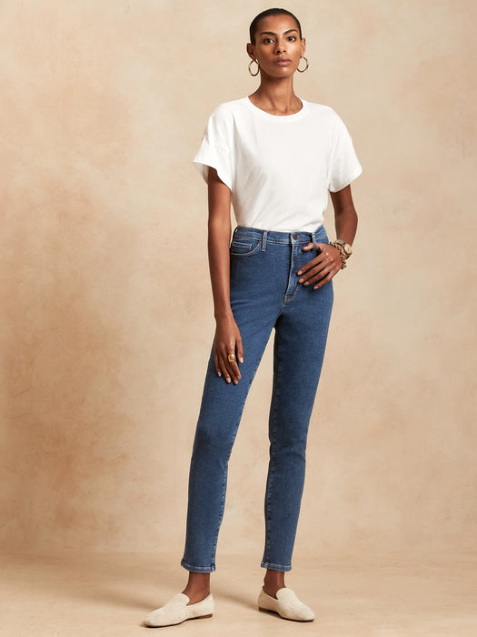 High + Skinny Super-Stretch Jean - Medium Wash