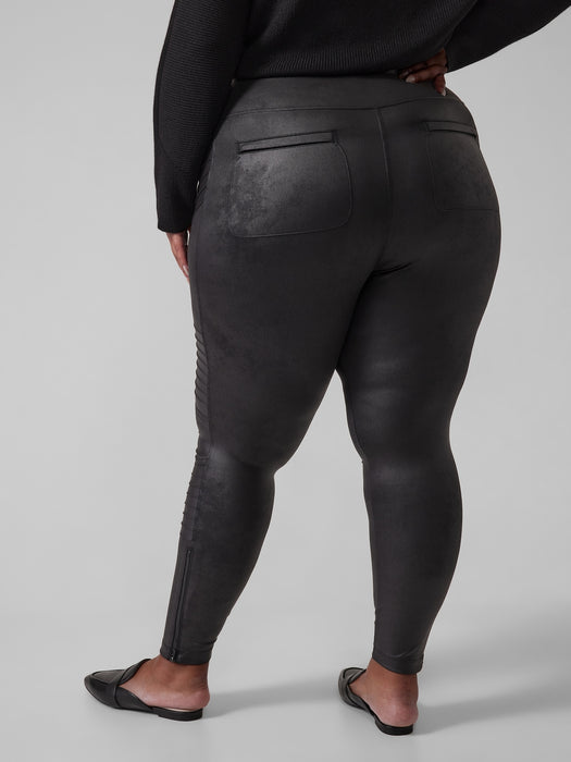 Delancey Gleam Moto Tight - Black
