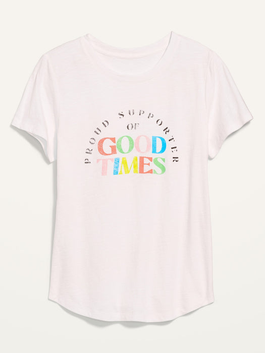 Short-Sleeve EveryWear Graphic T-Shirt for Women