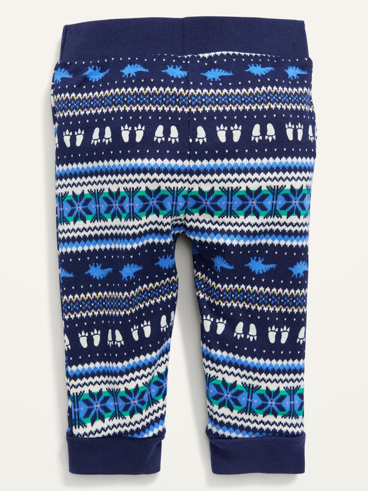 Unisex Fair Isle Print Leggings for Baby