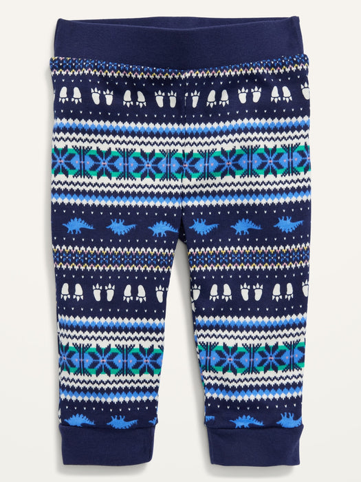 Unisex Fair Isle Print Leggings for Baby
