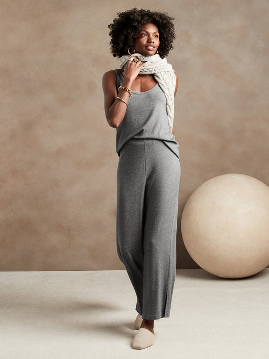 Restore Ribbed Pant - Heather Gray