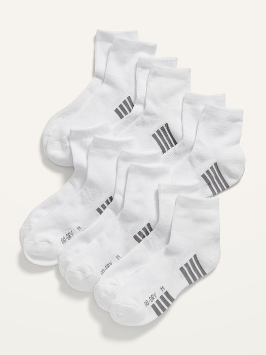 Go-Dry Quarter Crew Socks 6-Pack for Boys