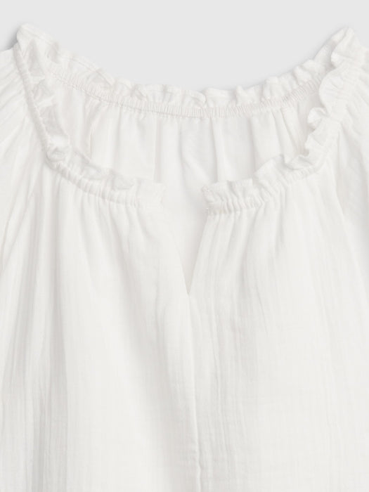 Kids Gauze Flutter Top