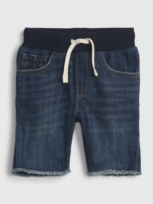 Toddler Pull-On Denim Shorts with Washwell
