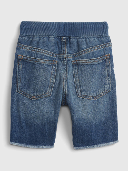 Toddler Pull-On Denim Shorts with Washwell