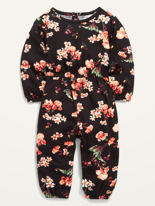 Printed Long-Sleeve Jumpsuit for Baby