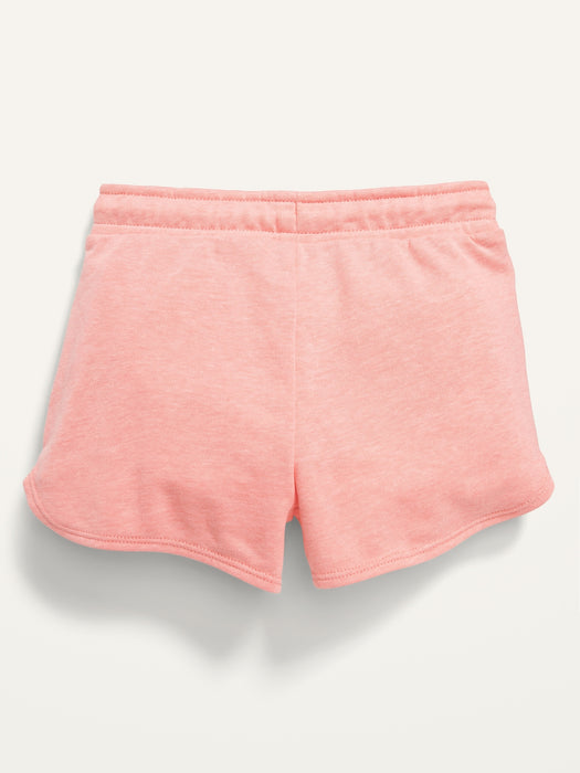 French Terry Drawstring Dolphin-Hem Shorts for Toddler Girls