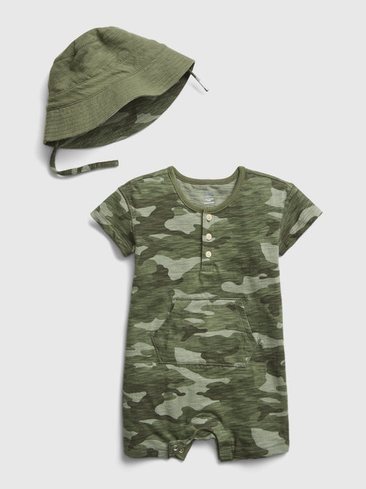 Baby 2-Piece Shorty Outfit Set - desert cactus