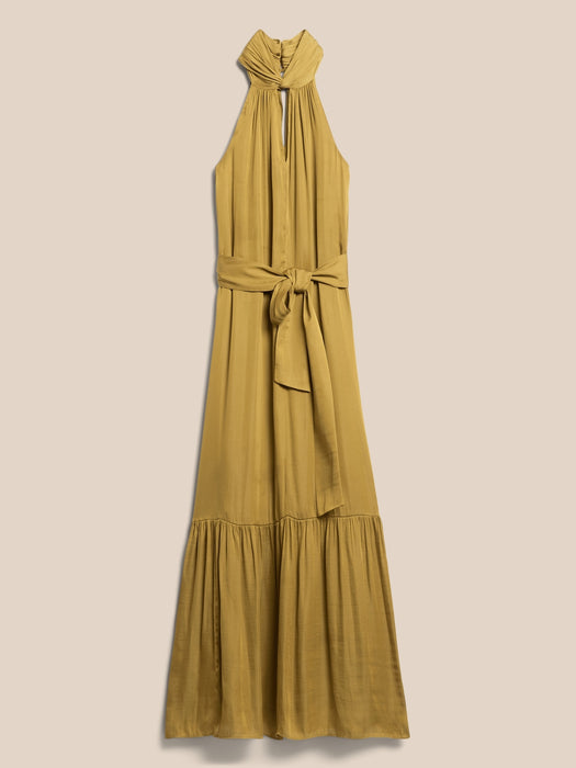 Turner Twisted Maxi Dress - Aspirational Gold
