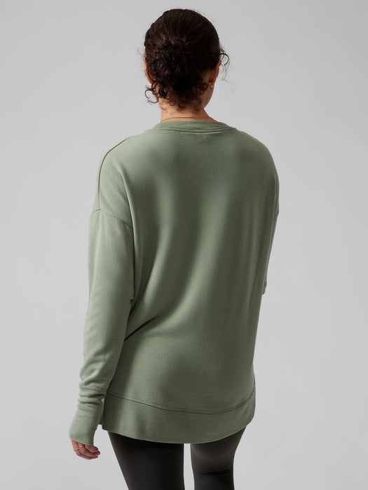 Coaster Luxe Sweatshirt - Eucalyptus Olive
