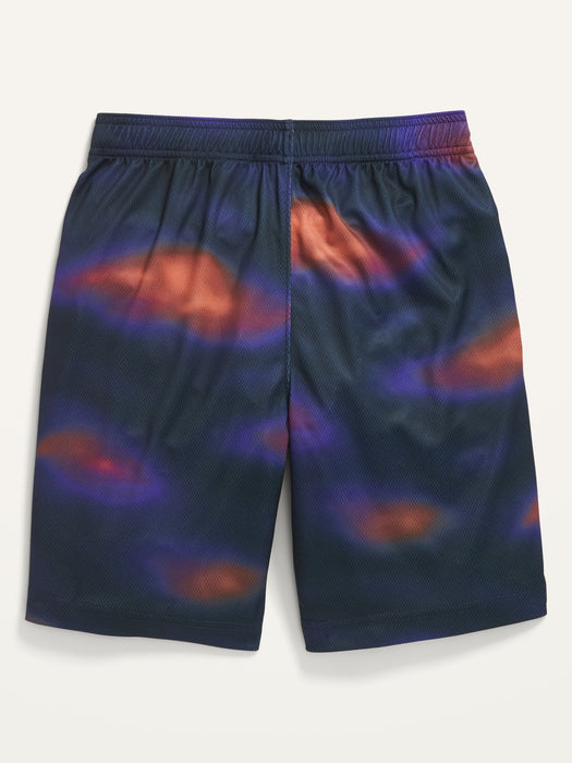 Go-Dry Camo-Print Mesh Shorts For Boys - Multi