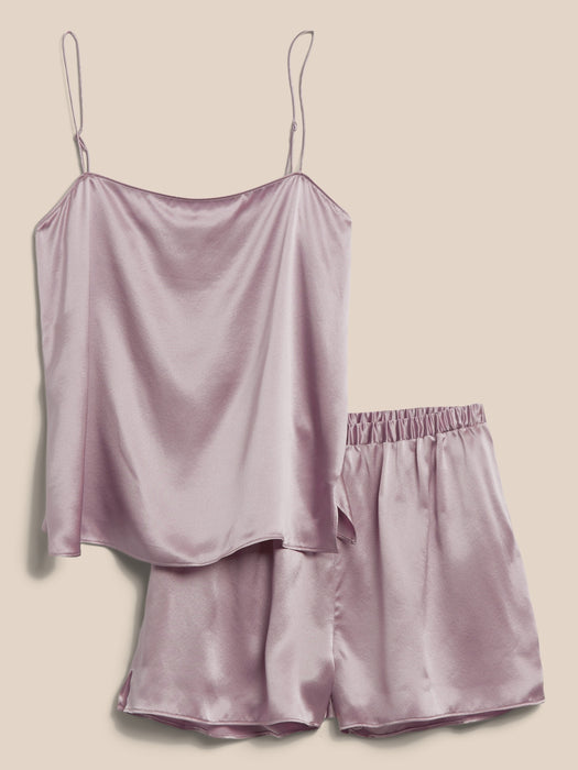Silk Pajama Short Set