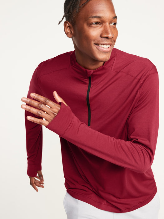 4-Way-Stretch Performance Half-Zip Top for Men