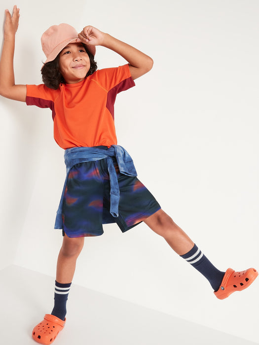 Go-Dry Camo-Print Mesh Shorts For Boys - Multi