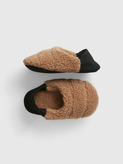 Kids' Sherpa Slippers - brannan brown