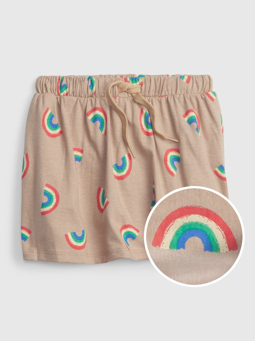 Toddler 100% Organic Cotton Mix and Match Skort - new sand beige