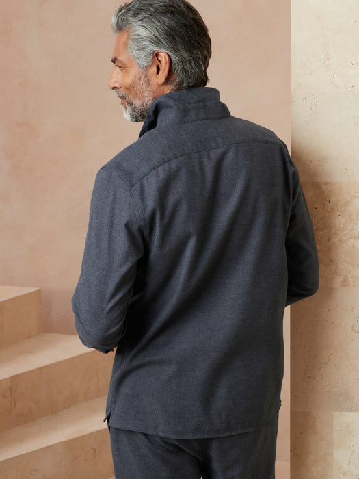 Core Temp Pajama Top - Navy Heather