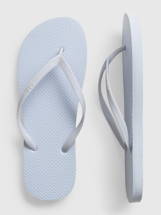 Partially Plant-Based Flip Flops - ice blue