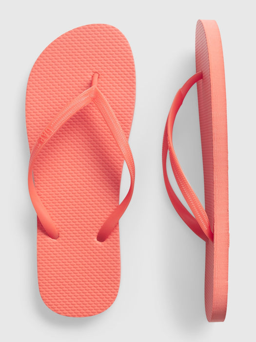 Partially Plant-Based Flip Flops - blood orange