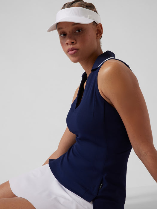 Ace Ribbed Visor - White