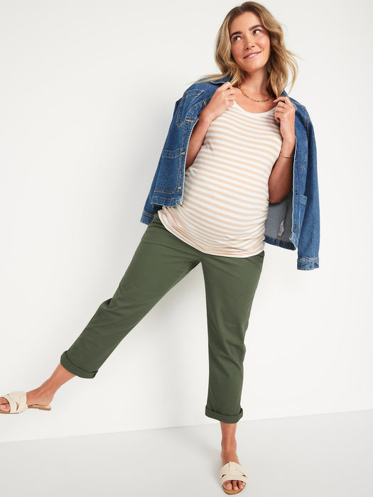 Maternity Rollover-Waist OGC Chino Pants