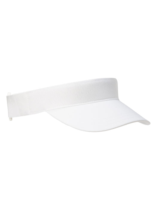 Ace Ribbed Visor - White