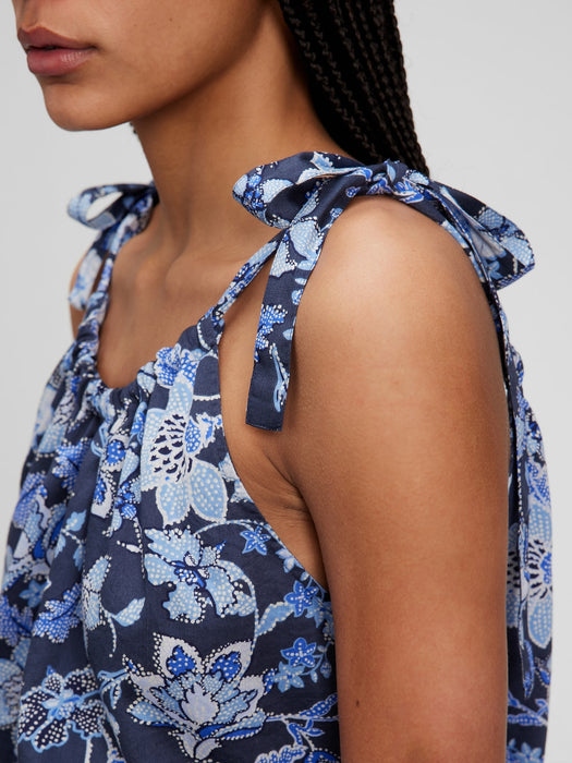 Printed Tie-Shoulder Cami - Mother's Day blue floral