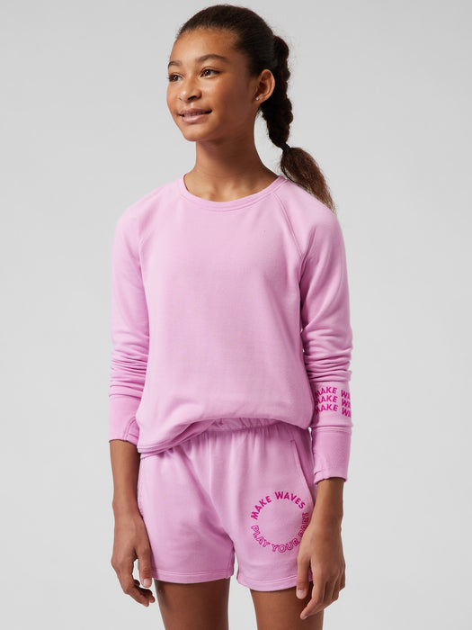 Warm Up Sweatshirt - Quartz Pink
