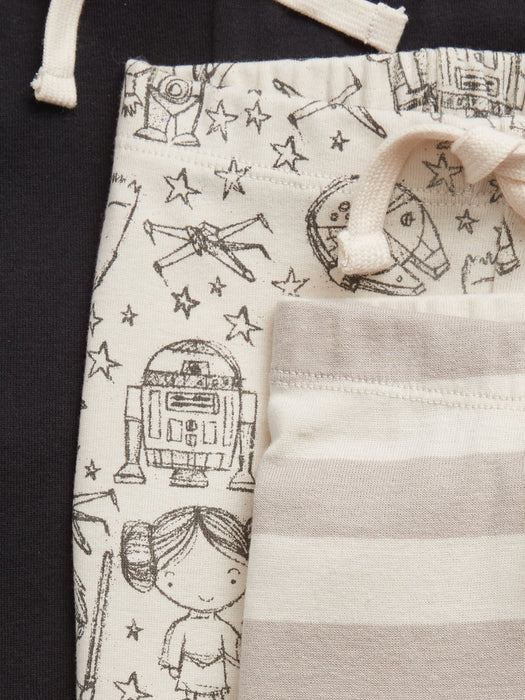 babyGap &#124 Star Wars&#153 100% Organic Cotton Pull-On Pants (3-Pack) - birch