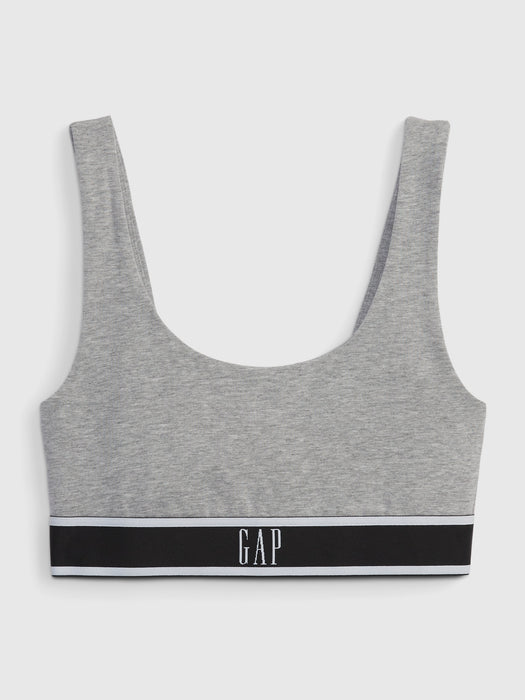 Stretch Cotton Gap Logo Bralette