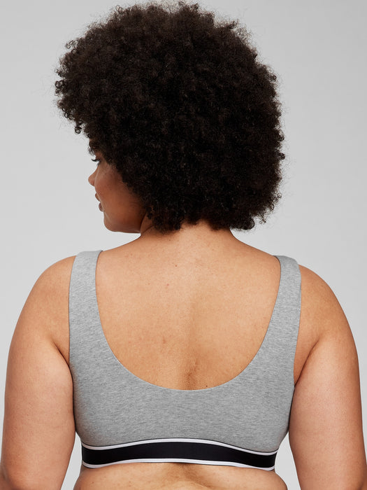 Stretch Cotton Gap Logo Bralette