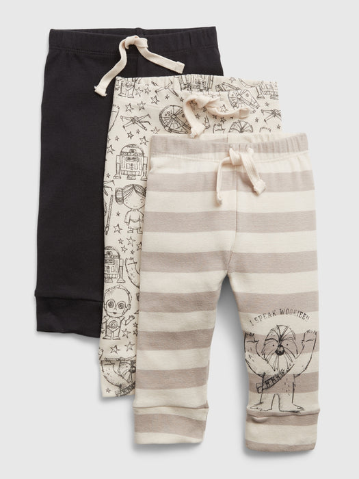 babyGap &#124 Star Wars&#153 100% Organic Cotton Pull-On Pants (3-Pack) - birch