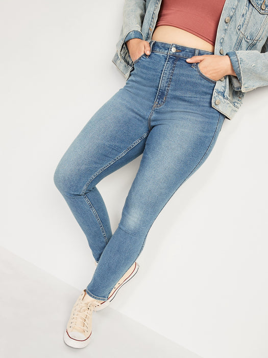 Higher High-Waisted Rockstar 360° Stretch Super Skinny Jeans for Women
