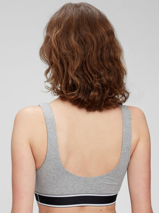Stretch Cotton Gap Logo Bralette