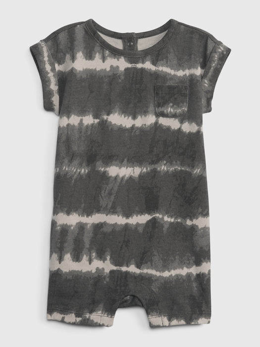 Baby 100% Organic Cotton Tie-Dye Shorty One-Piece