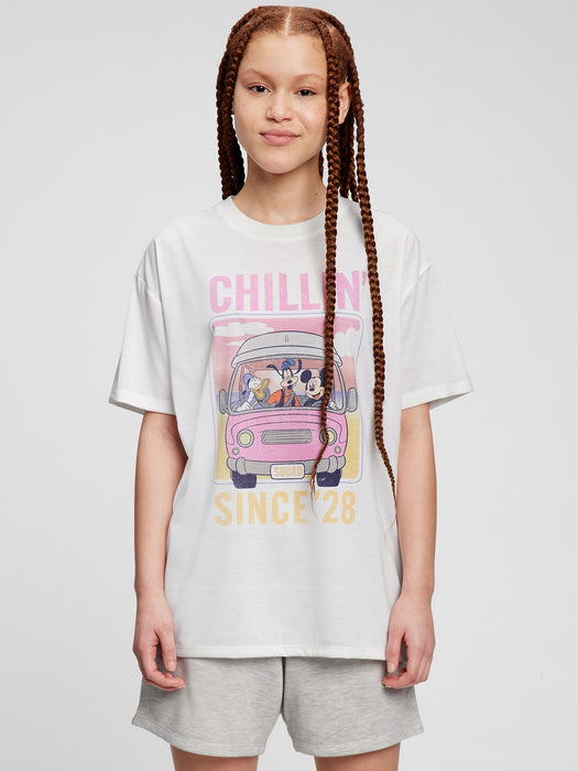 Teen &#124 Disney 100% Recycled Oversized PJ Set - new off white