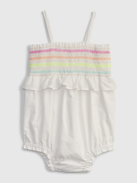 Baby Smocked Shorty One-Piece