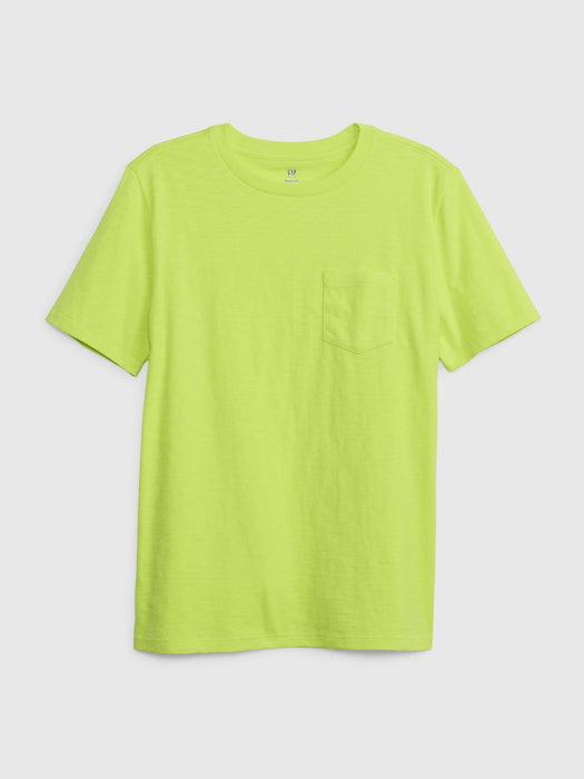 Kids 100% Organic Cotton Pocket T-Shirt