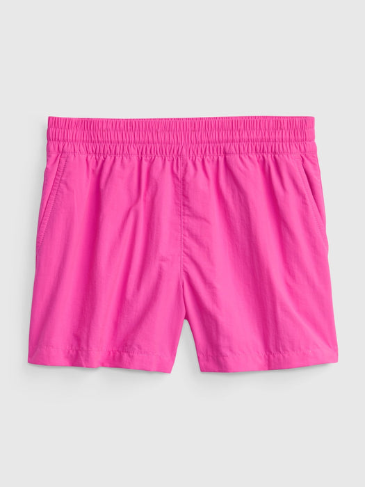Kids High Rise Pull-On Shorts