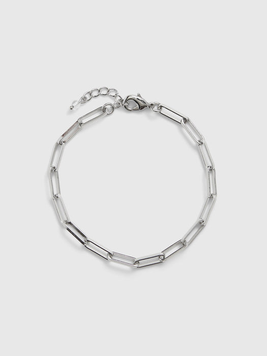 Delicate Chain Link Bracelet - silver