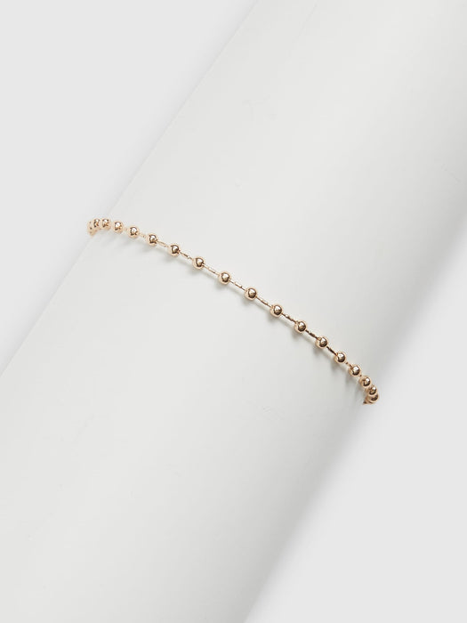 Bead Chain Bracelet - gold